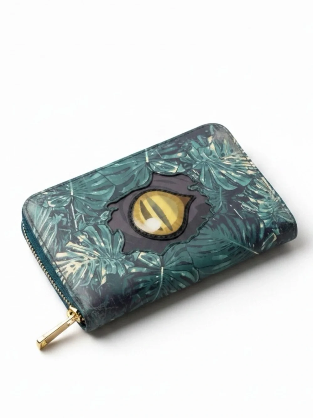 Loungefly Jurassic World Jungle Velociraptor zip-around wallet NWOT